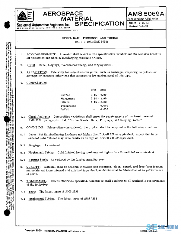 SAE AMS5069A PDF