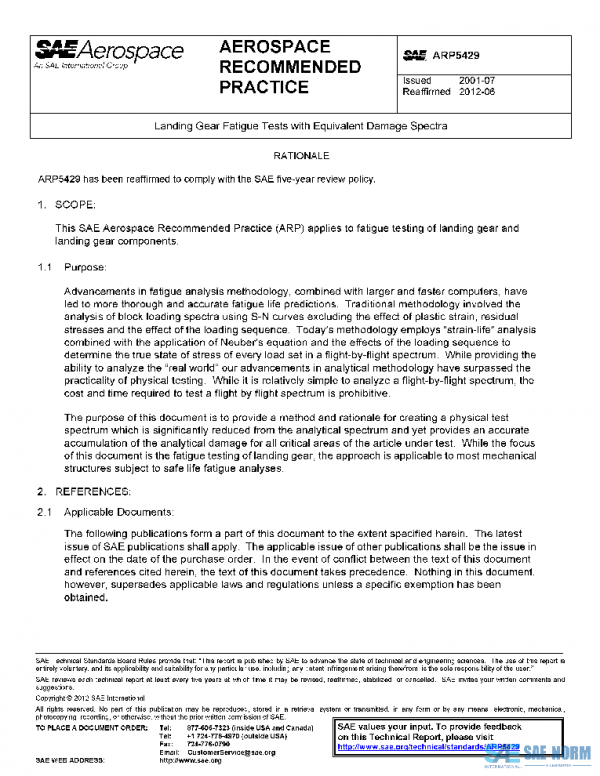 SAE ARP5429 PDF