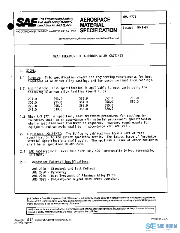 SAE AMS2771 PDF
