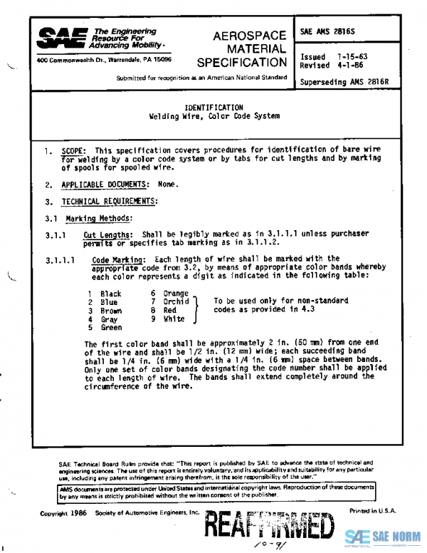SAE AMS2816S PDF SAE AMS2816S PDF