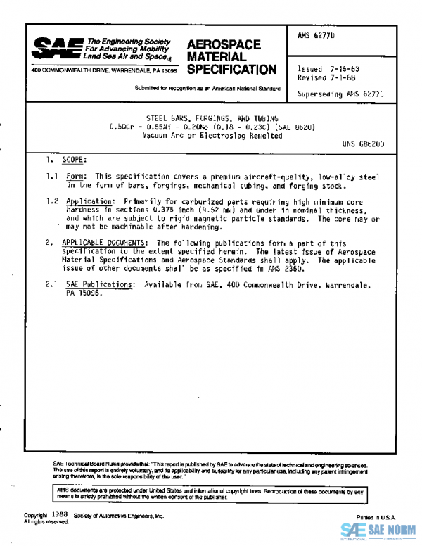SAE AMS6277D PDF SAE AMS6277D PDF