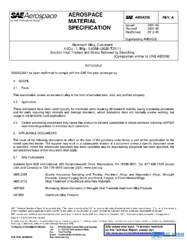 SAE AMS4338A PDF