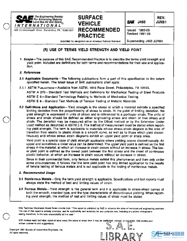 SAE J450_199106 PDF