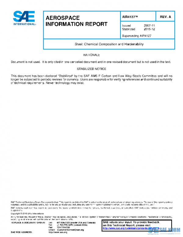 SAE AIR4127A PDF SAE AIR4127A PDF