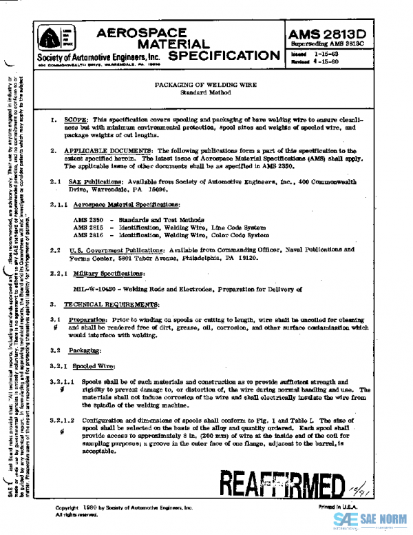 SAE AMS2813D PDF SAE AMS2813D PDF