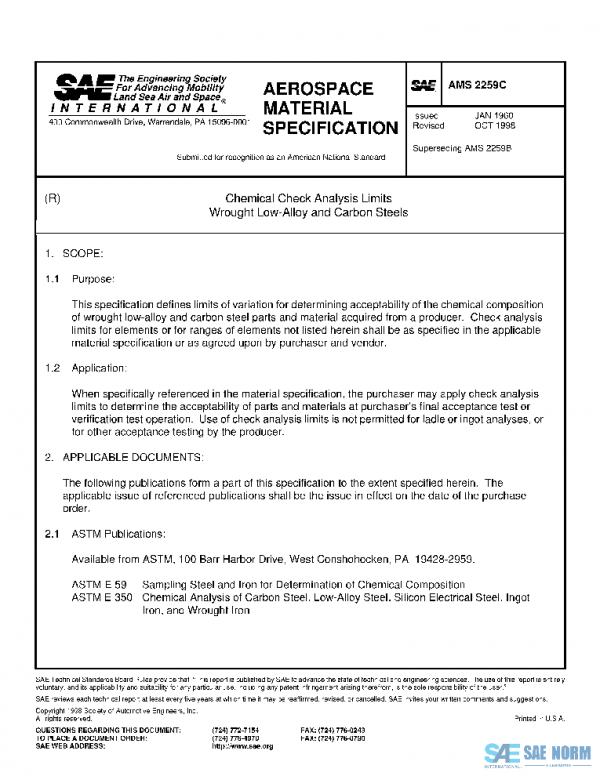 SAE AMS2259C PDF