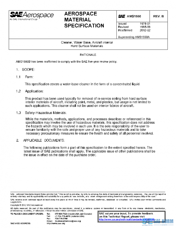 SAE AMS1550B PDF
