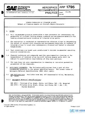 SAE ARP1795 PDF