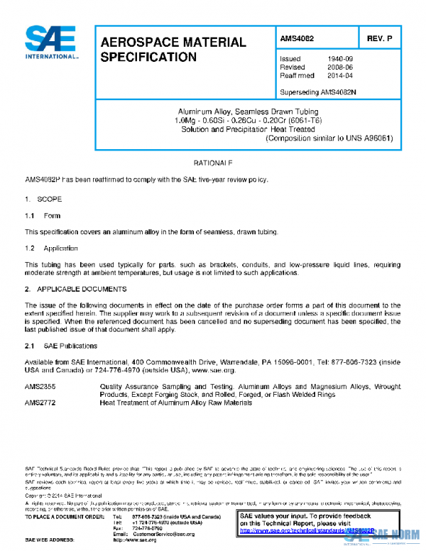 SAE AMS4082P PDF