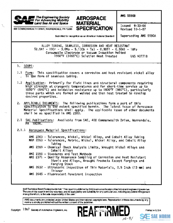 SAE AMS5590B PDF SAE AMS5590B PDF