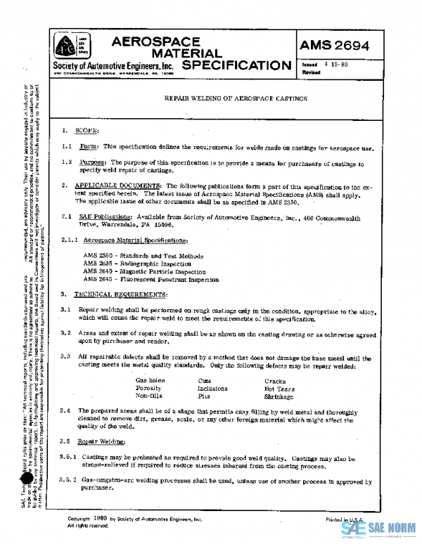 SAE AMS2694 PDF