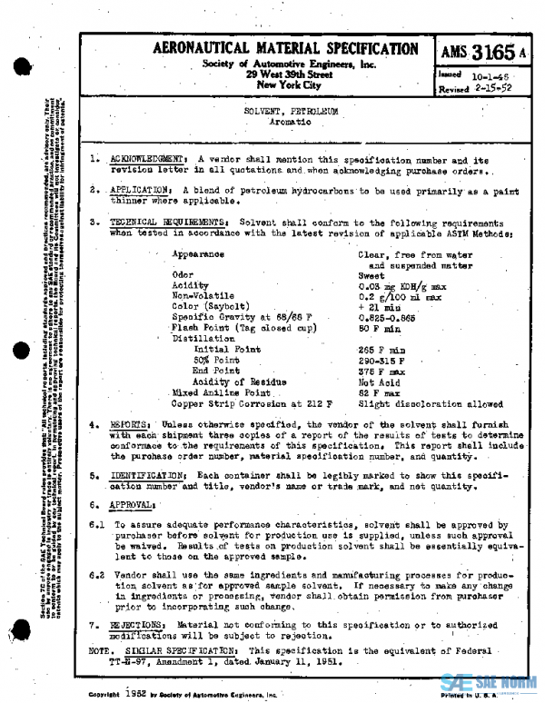 SAE AMS3165A PDF SAE AMS3165A PDF