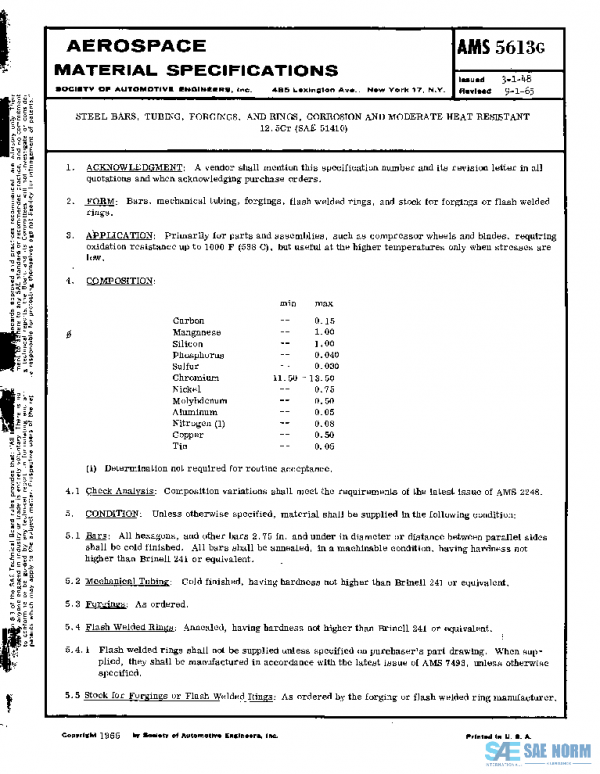 SAE AMS5613G PDF SAE AMS5613G PDF