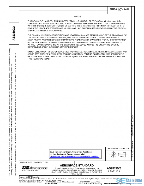 SAE AS23190/2 PDF