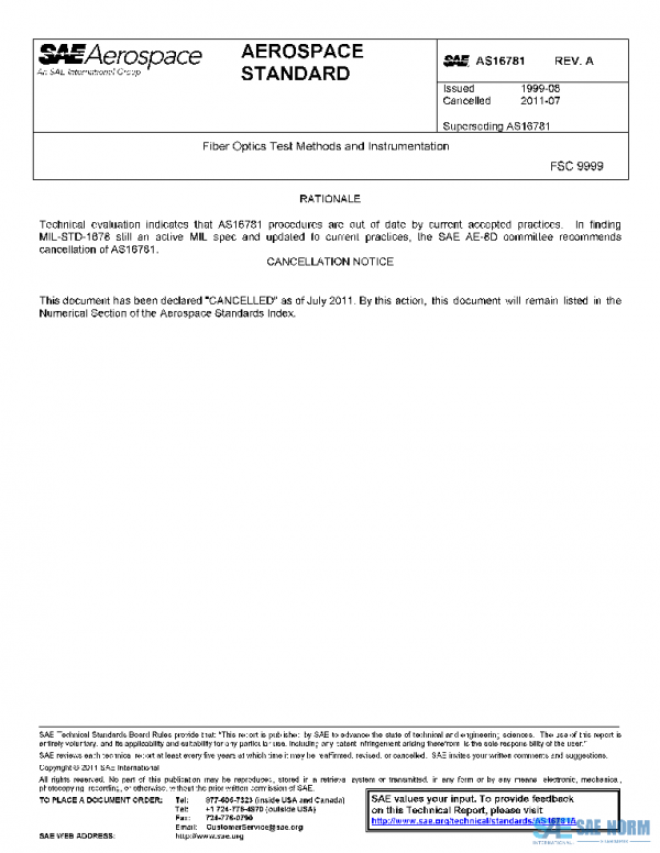 SAE AS16781A PDF SAE AS16781A PDF