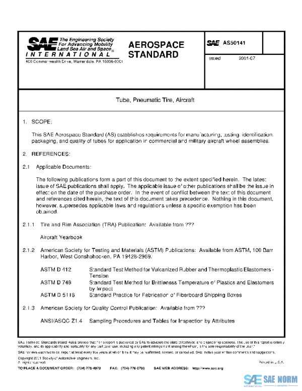 SAE AS50141 PDF