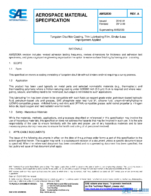 SAE AMS2530B PDF 2026