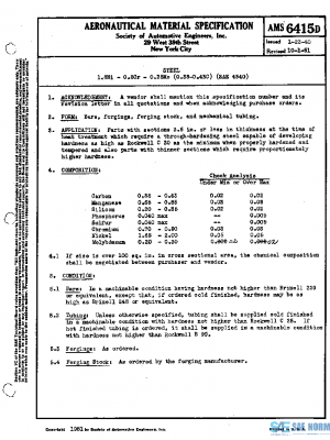 SAE AMS6415D PDF