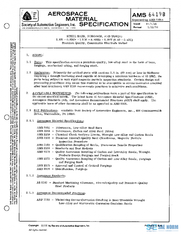 SAE AMS6419B PDF SAE AMS6419B PDF