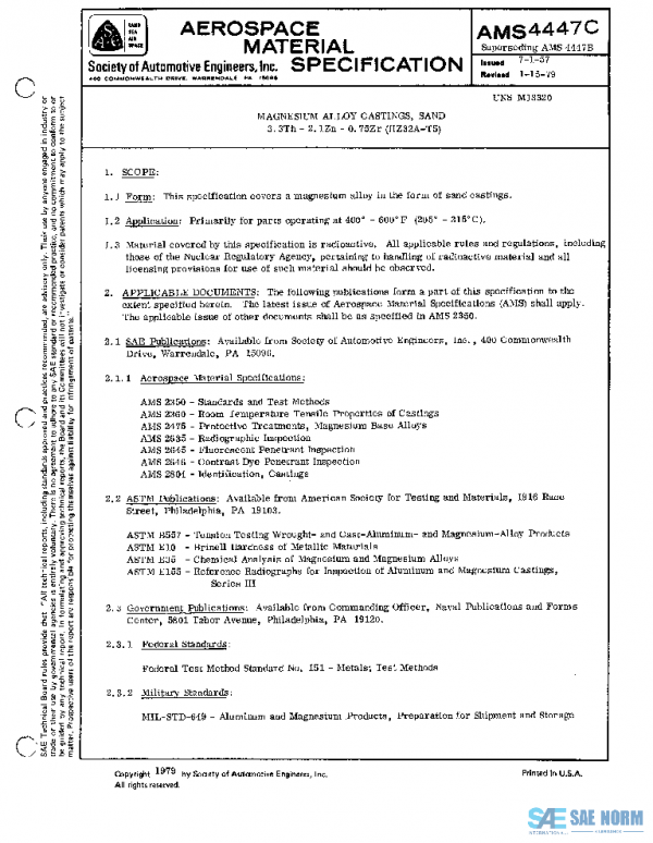 SAE AMS4447C PDF SAE AMS4447C PDF