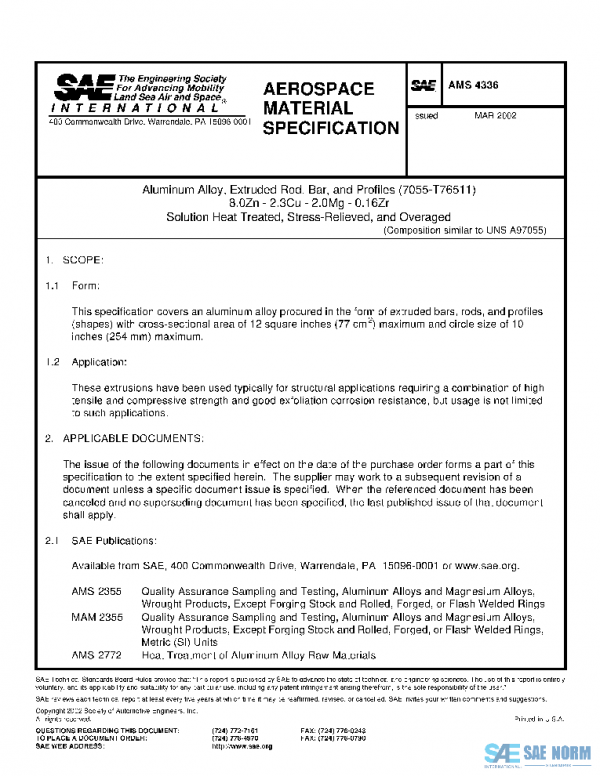 SAE AMS4336 PDF SAE AMS4336 PDF