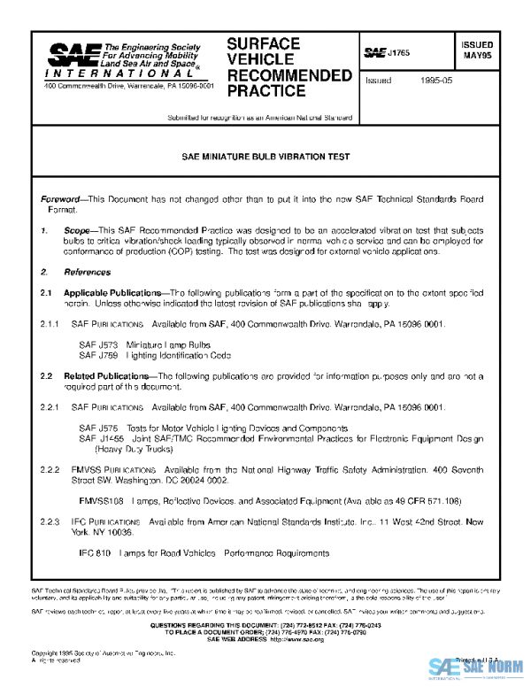 SAE J1765_199505 PDF SAE J1765_199505 PDF