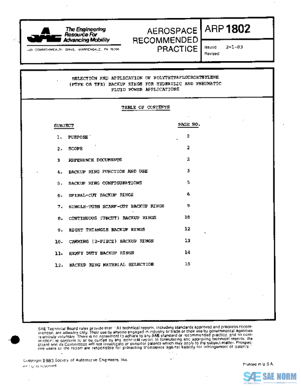 SAE ARP1802 PDF