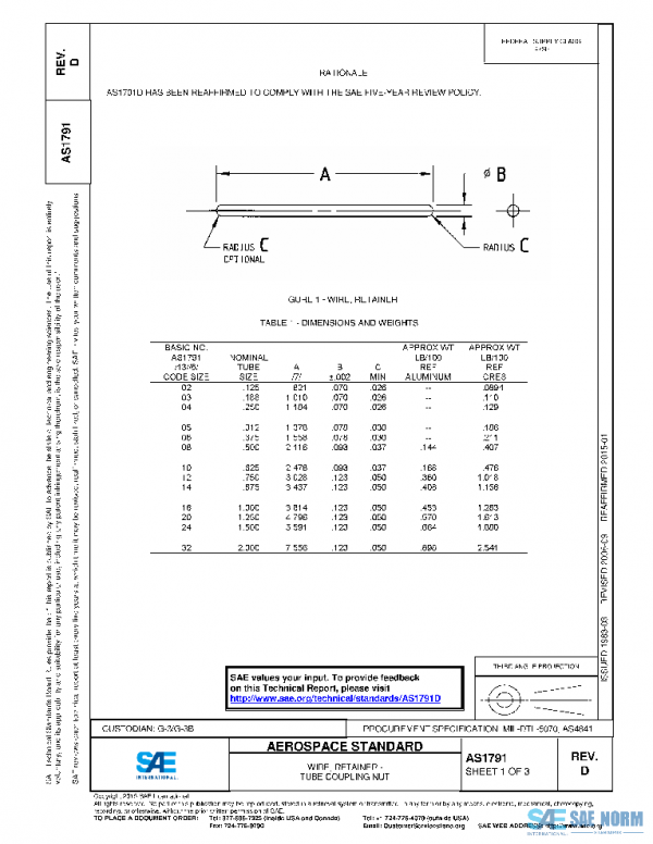 SAE AS1791D PDF SAE AS1791D PDF