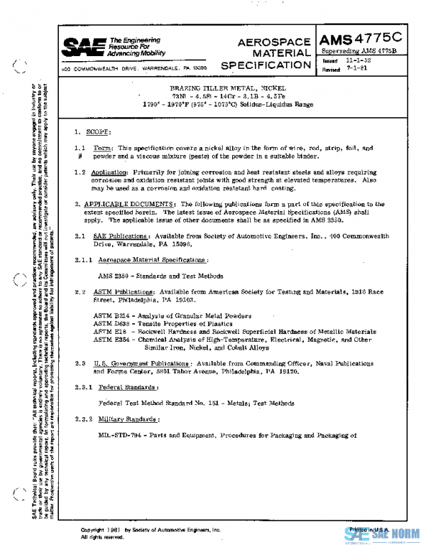 SAE AMS4775C PDF