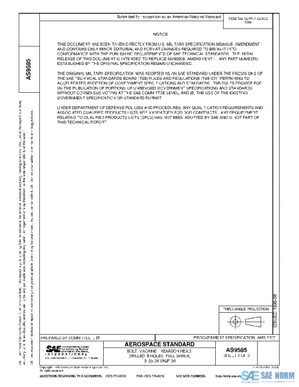 SAE AS9585 PDF