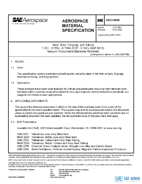 SAE AMS6265K PDF