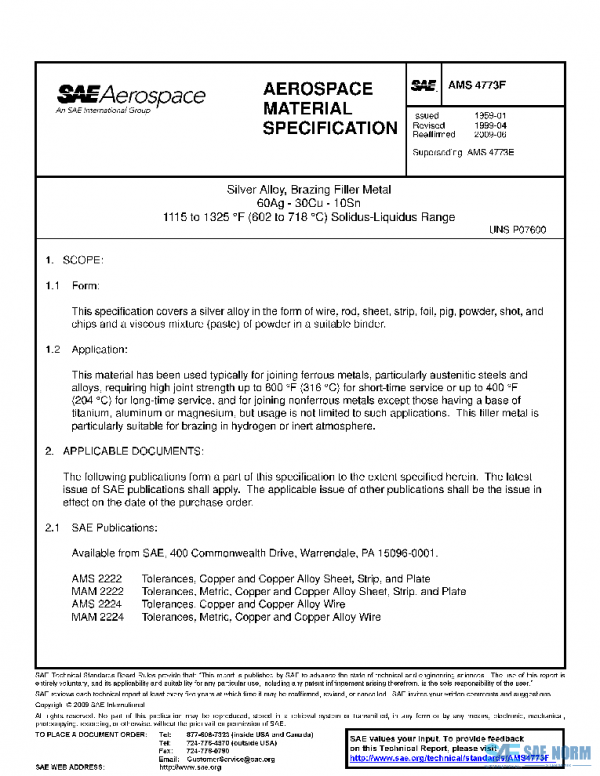 SAE AMS4773F PDF