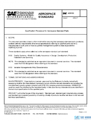 SAE AS9133 PDF