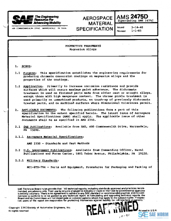 SAE AMS2475D PDF