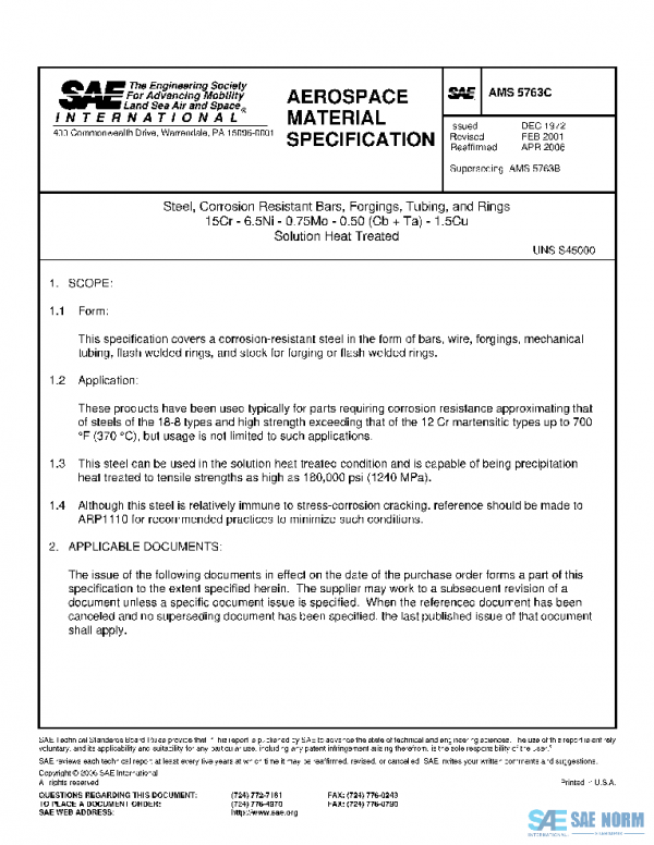 SAE AMS5763C PDF