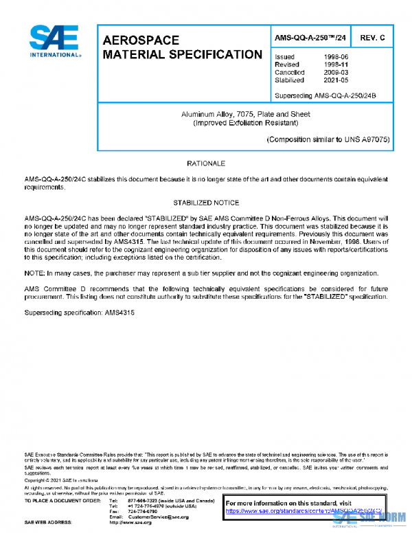 SAE AMSQQA250/24C PDF