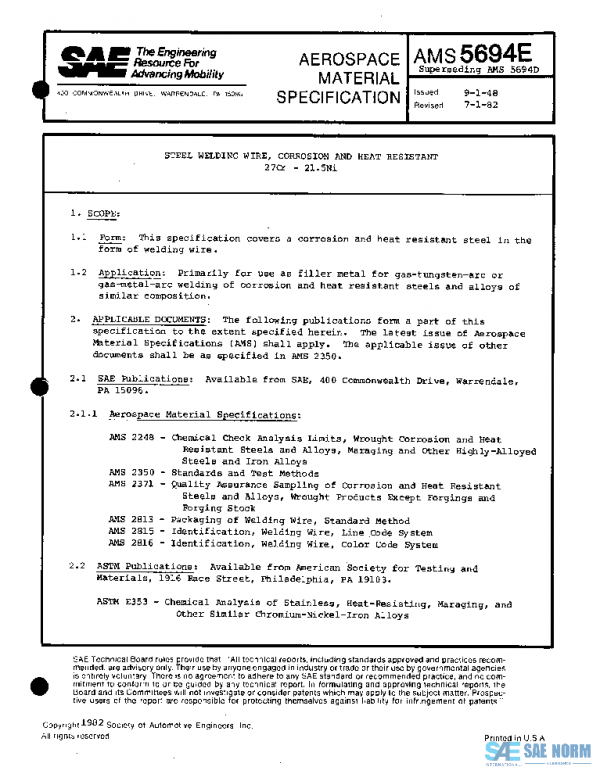 SAE AMS5694E PDF