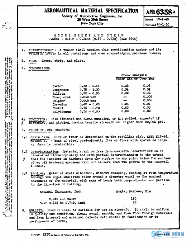 SAE AMS6358A PDF SAE AMS6358A PDF