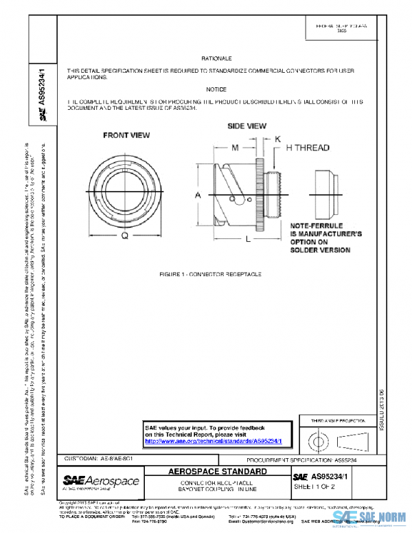 SAE AS95234/1 PDF