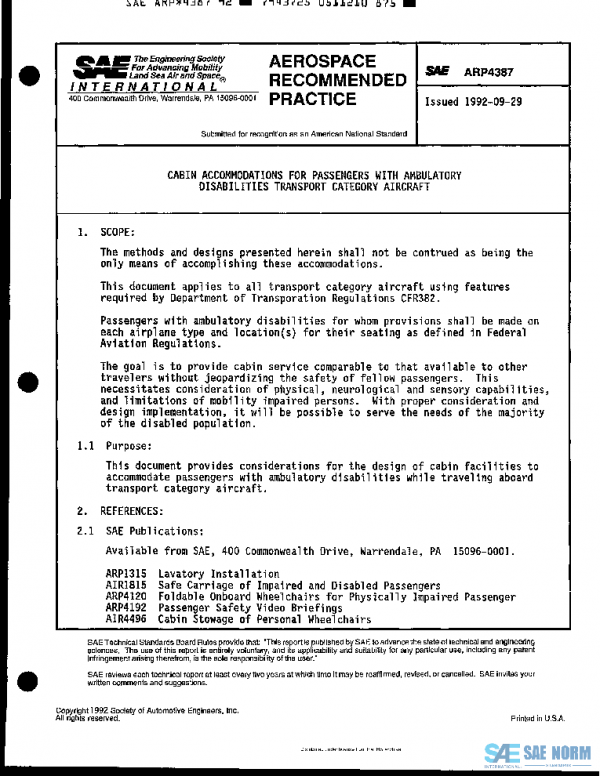 SAE ARP4387 PDF