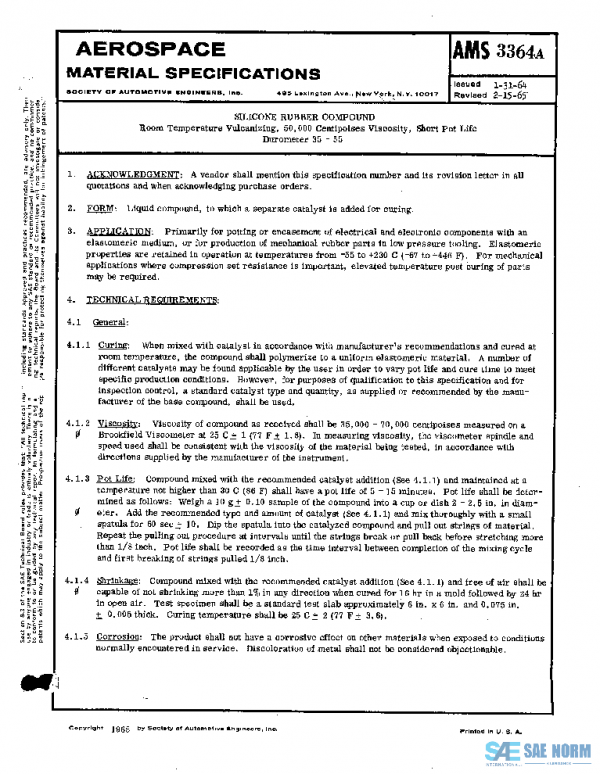 SAE AMS3364A PDF