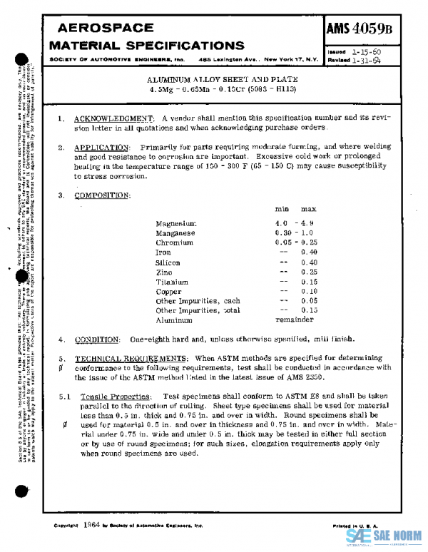 SAE AMS4059B PDF