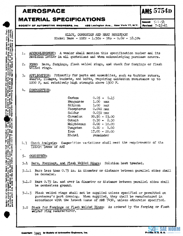 SAE AMS5754D PDF