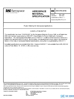 SAE AMSSTD2219A PDF