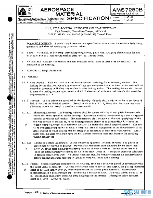 SAE AMS7250B PDF
