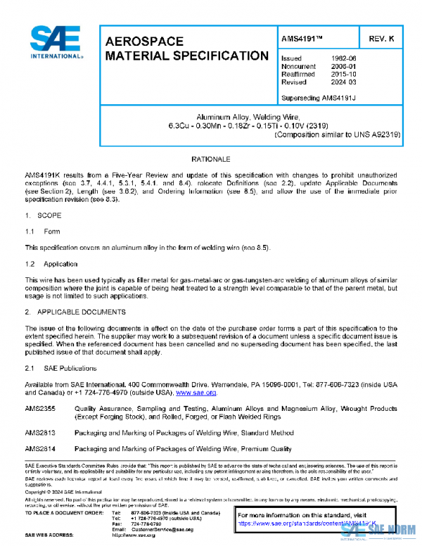 SAE AMS4191K PDF