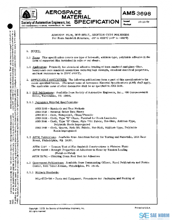 SAE AMS3698 PDF