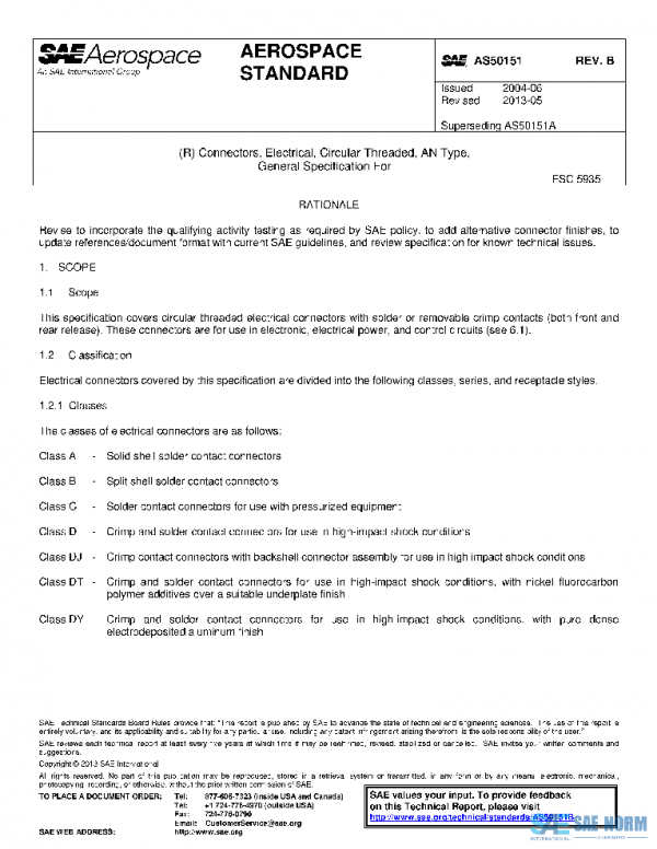SAE AS50151B PDF SAE AS50151B PDF