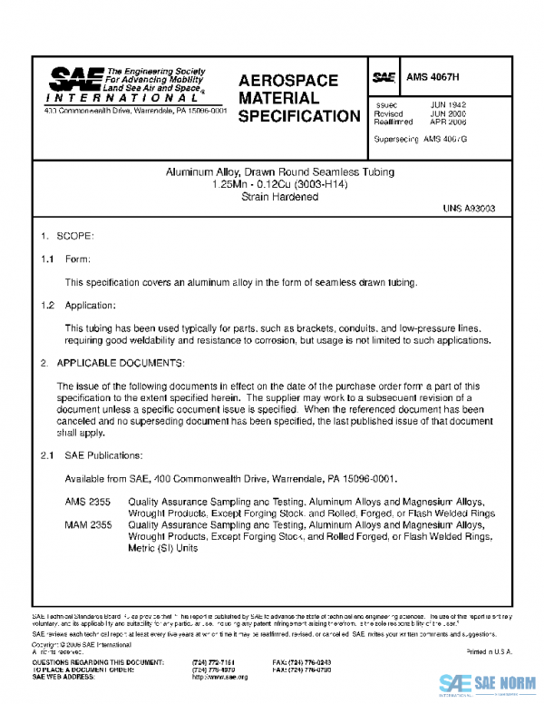 SAE AMS4067H PDF