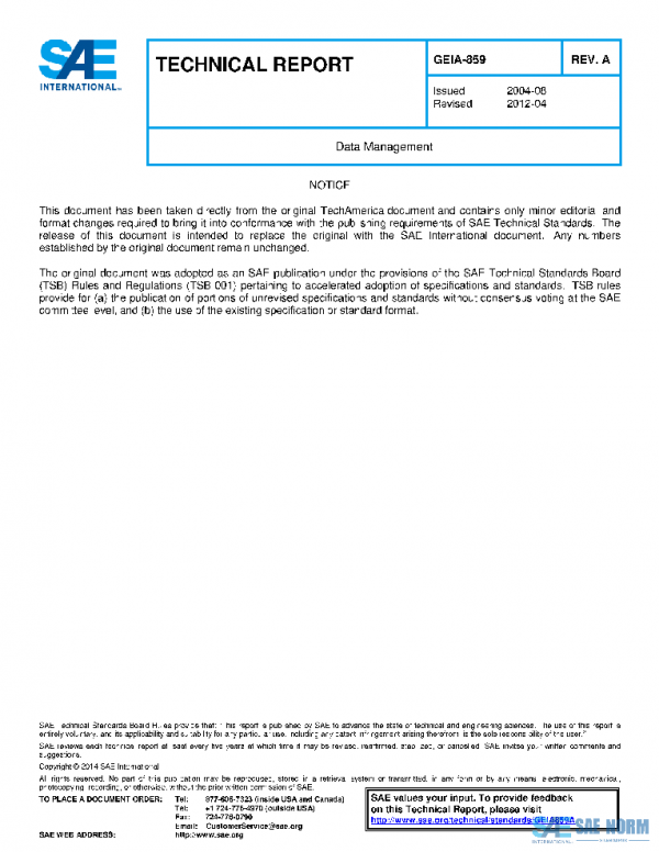 SAE GEIA859A PDF